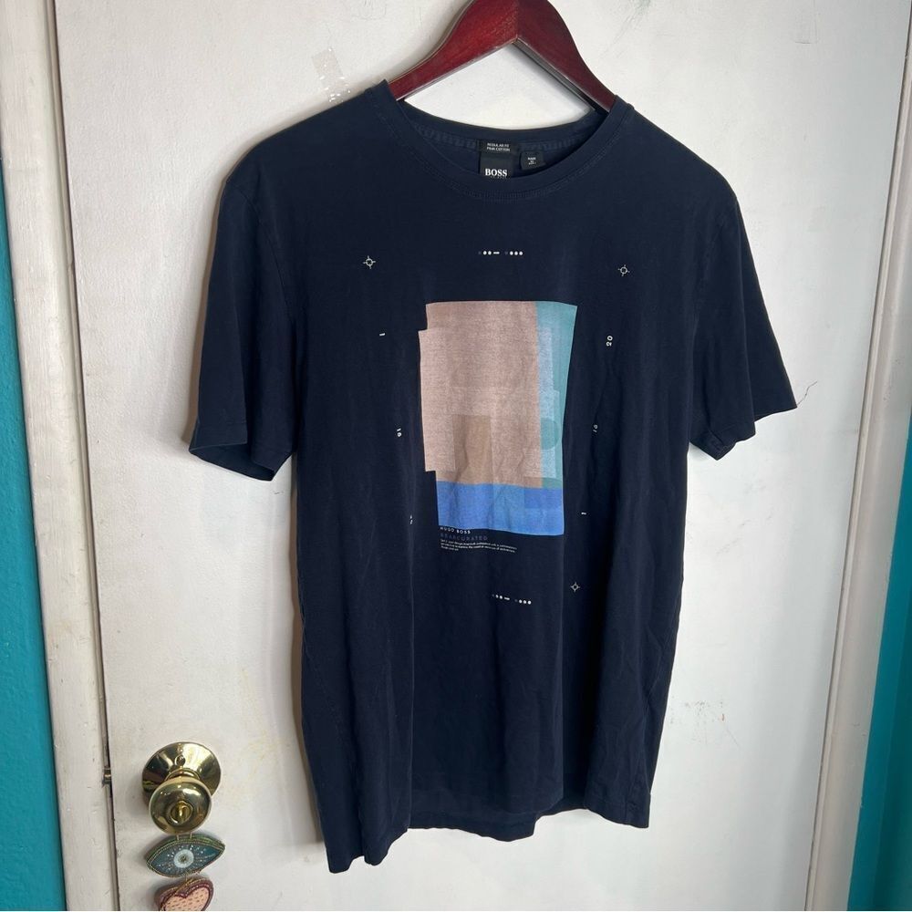 Boss graphic t shirt pika cotton made in Peru